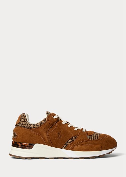 Brown Men’s Ralph Lauren Trackster 200 Harris Tweed® Sneakers Brown Men’s Ralph Lauren Trackster 200 Harris Tweed® Sneakers