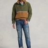 Brown Multicolor Men’s Ralph Lauren Packable Water-Repellent Hooded Jackets