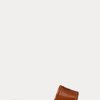 Brown Women’s Ralph Lauren Andela Burnished Calfskin Sandals