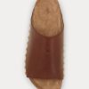 Brown Women’s Ralph Lauren Calfskin Leather Rivet Sandals