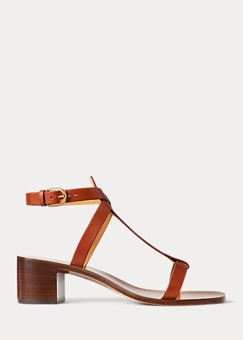Brown Women’s Ralph Lauren Dyllon Burnished Calfskin Sandals Brown Women’s Ralph Lauren Dyllon Burnished Calfskin Sandals