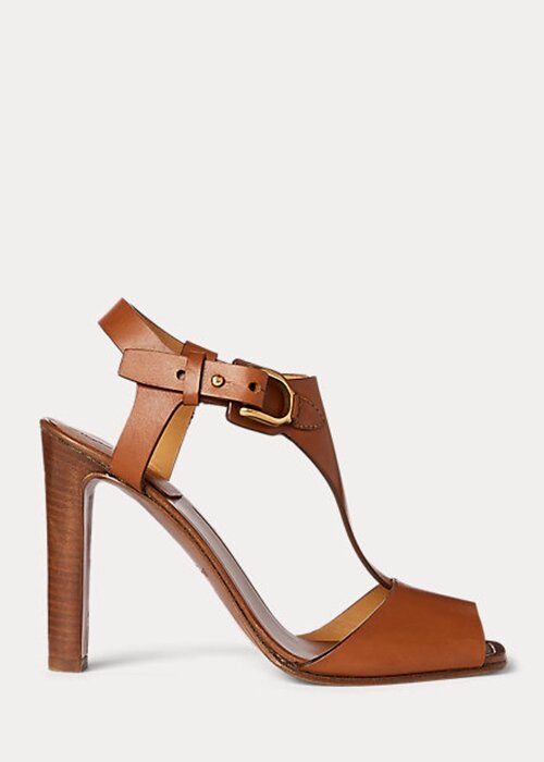 Brown Women’s Ralph Lauren Emilie Welington Calfskin Sandals Brown Women’s Ralph Lauren Emilie Welington Calfskin Sandals