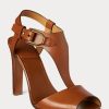 Brown Women’s Ralph Lauren Emilie Welington Calfskin Sandals Brown Women’s Ralph Lauren Emilie Welington Calfskin Sandals