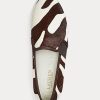 Brown Women’s Ralph Lauren Jinny Haircalf Slip-On Sneakers
