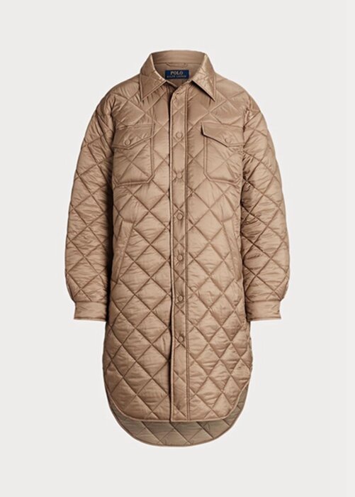 Brown Women’s Ralph Lauren Oversize Water-repellent Quilted Coats Brown Women’s Ralph Lauren Oversize Water-repellent Quilted Coats