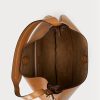 Brown Women’s Ralph Lauren Polo Id Calfskin Medium Shoulder Bags