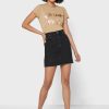 Brown Women’s Ralph Lauren Round Neck Logo T Shirts
