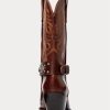 Brown Women’s Ralph Lauren Studded Calfskin Western Boots Brown Women’s Ralph Lauren Studded Calfskin Western Boots