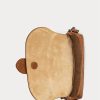 Brown Women’s Ralph Lauren Woven Calfskin Welington Shoulder Bags