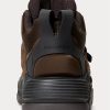 Chocolate Men’s Ralph Lauren PS100 High-Top Suede Sneakers