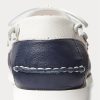Cream / Navy Men’s Ralph Lauren Merton Two-Tone Leather Casual Shoes