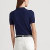 Cream / Navy Women’s Ralph Lauren Two-Tone Cotton Cardigan Sweaters Cream / Navy Women’s Ralph Lauren Two-Tone Cotton Cardigan Sweaters
