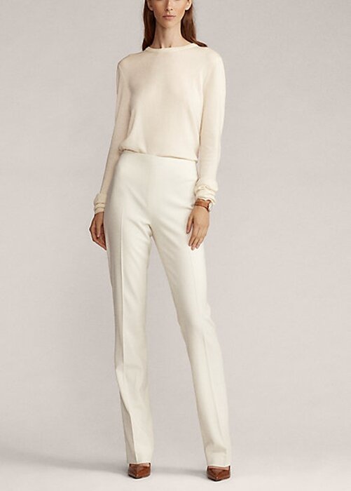 Cream Women’s Ralph Lauren Alandra Wool Crepe Pants Cream Women’s Ralph Lauren Alandra Wool Crepe Pants