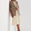 Cream Women’s Ralph Lauren Linen-cotton Knit Skirts