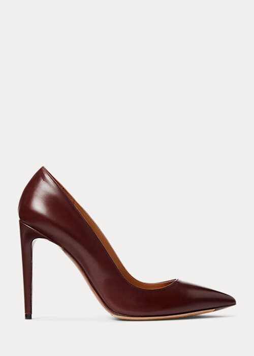 Dark Brown Women’s Ralph Lauren Celia Calfskin Heels Dark Brown Women’s Ralph Lauren Celia Calfskin Heels