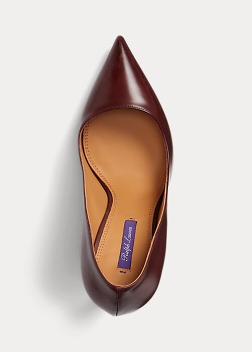Dark Brown Women’s Ralph Lauren Celia Calfskin Heels Dark Brown Women’s Ralph Lauren Celia Calfskin Heels