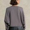 Dark Grey Women’s Ralph Lauren Oversize Stretch-Blend Fleece Sweatshirts Dark Grey Women’s Ralph Lauren Oversize Stretch-Blend Fleece Sweatshirts