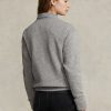 Dark Grey Women’s Ralph Lauren Polo Bear Fleece Crewneck Sweatshirts