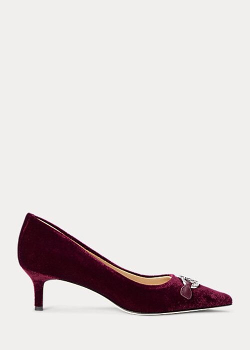 Fuchsia Women’s Ralph Lauren Amory Velvet Heels Fuchsia Women’s Ralph Lauren Amory Velvet Heels