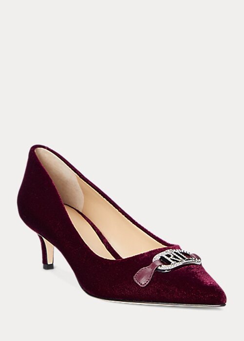 Fuchsia Women’s Ralph Lauren Amory Velvet Heels Fuchsia Women’s Ralph Lauren Amory Velvet Heels