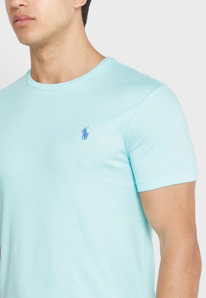 Green Men’s Ralph Lauren Essential Crew Neck T Shirts Green Men’s Ralph Lauren Essential Crew Neck T Shirts