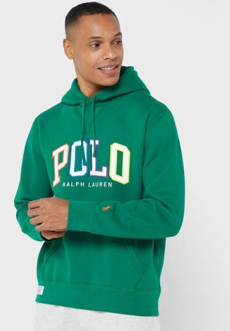 Green Men’s Ralph Lauren Logo Hoodie