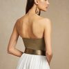 Green Women’s Ralph Lauren Cailin Embellished Cotton Bustier Tops Green Women’s Ralph Lauren Cailin Embellished Cotton Bustier Tops