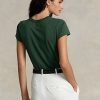 Green Women’s Ralph Lauren Equestrian Appliqué Logo Jersey T Shirts