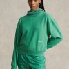 Green Women’s Ralph Lauren Fleece Crewneck Sweatshirts