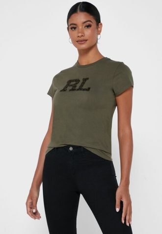 Green Women’s Ralph Lauren Graphic Crew Neck T Shirts