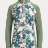 Green Women’s Ralph Lauren Jersey Quarter-Zip Sweatshirts