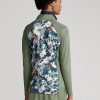 Green Women’s Ralph Lauren Jersey Quarter-Zip Sweatshirts