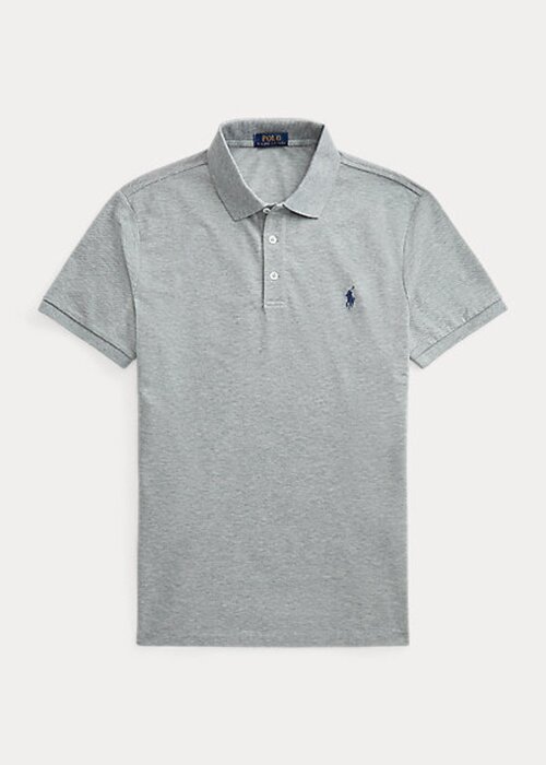 Grey Men’s Ralph Lauren Custom Slim Fit Stretch Mesh Polo Shirts Grey Men’s Ralph Lauren Custom Slim Fit Stretch Mesh Polo Shirts