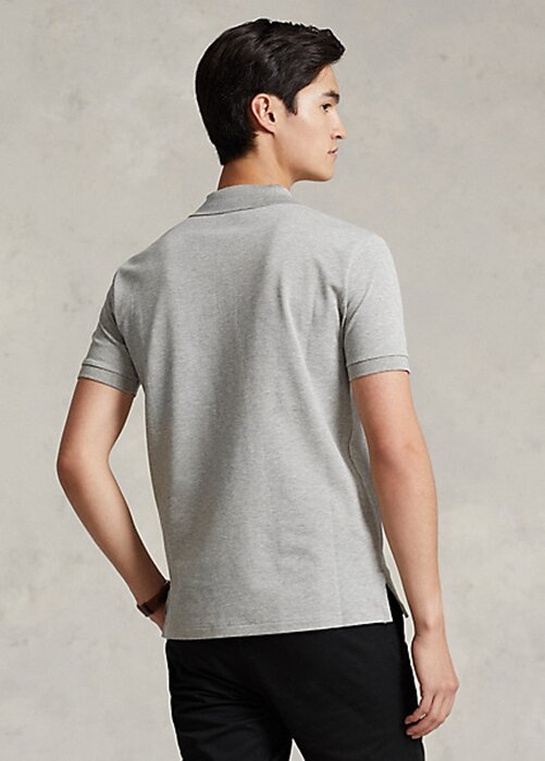Grey Men’s Ralph Lauren Custom Slim Fit Stretch Mesh Polo Shirts Grey Men’s Ralph Lauren Custom Slim Fit Stretch Mesh Polo Shirts