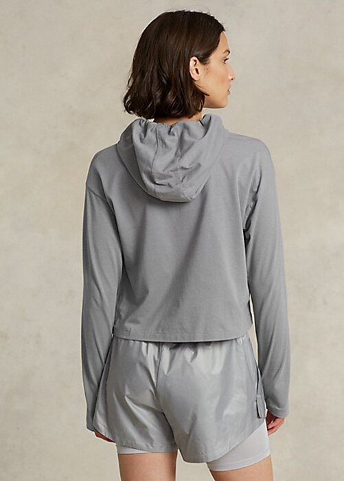 Grey Women’s Ralph Lauren Cropped Cotton Jersey Sweatshirts Grey Women’s Ralph Lauren Cropped Cotton Jersey Sweatshirts