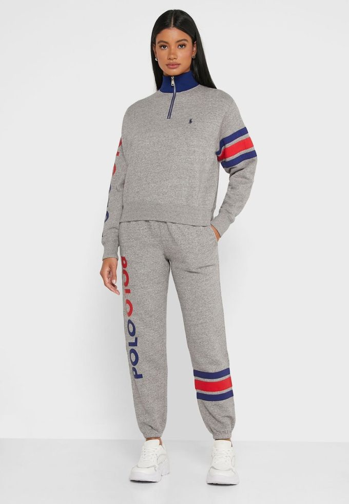 Grey Women’s Ralph Lauren Logo Joggers Sweatpants