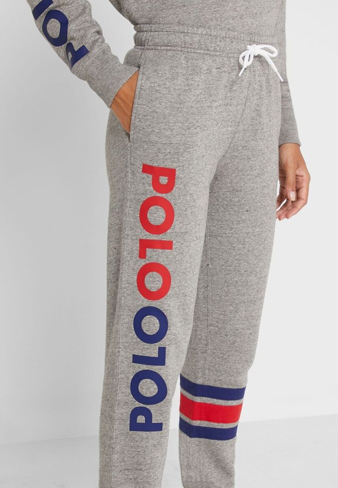 Grey Women’s Ralph Lauren Logo Joggers Sweatpants