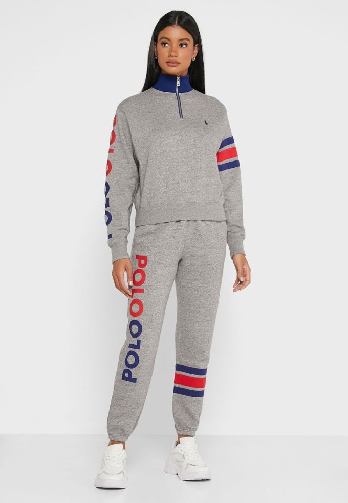 Grey Women’s Ralph Lauren Logo Joggers Sweatpants