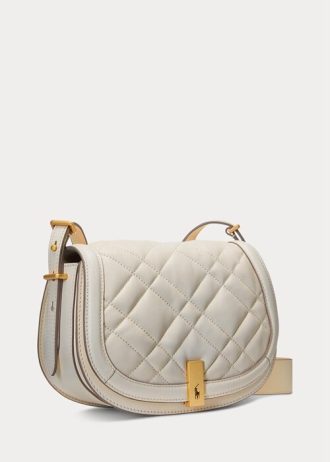 ivory women s ralph lauren polo id quilted leather saddle bags 2 330x462 - Ivory Women's Ralph Lauren Polo ID Quilted Leather Saddle Bags
