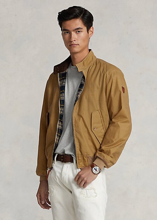 Khaki Men’s Ralph Lauren Oilcloth Jackets Khaki Men’s Ralph Lauren Oilcloth Jackets