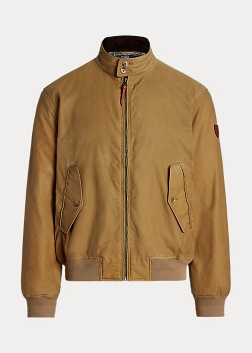 Khaki Men’s Ralph Lauren Oilcloth Jackets Khaki Men’s Ralph Lauren Oilcloth Jackets