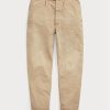Khaki Men’s Ralph Lauren Pleated Baggy Fit Canvas Pants Khaki Men’s Ralph Lauren Pleated Baggy Fit Canvas Pants