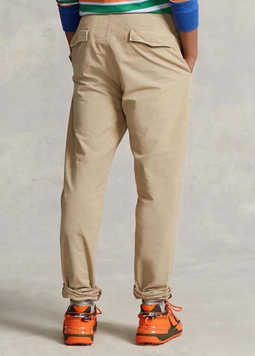 Khaki Men’s Ralph Lauren Pleated Baggy Fit Canvas Pants Khaki Men’s Ralph Lauren Pleated Baggy Fit Canvas Pants