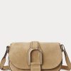 Khaki Women’s Ralph Lauren Calf-Suede Welington Shoulder Bags