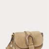 Khaki Women’s Ralph Lauren Calf-Suede Welington Shoulder Bags