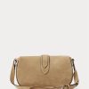 Khaki Women’s Ralph Lauren Calf-Suede Welington Shoulder Bags