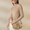Khaki Women’s Ralph Lauren Calf-Suede Welington Shoulder Bags