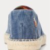 Light Navy Men’s Ralph Lauren Cevio Washed Canvas Espadrille