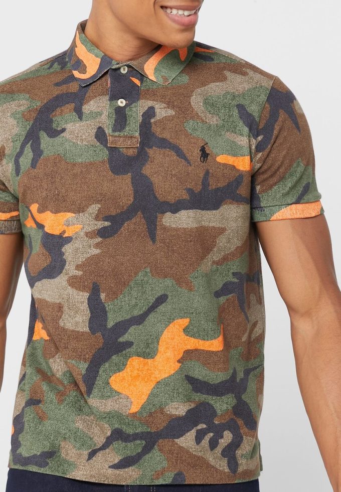 Multicolor Men’s Ralph Lauren Camo Polo Shirts