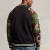 Multicolor Men’s Ralph Lauren Camo-Sleeve Fleece Baseball Jackets Multicolor Men’s Ralph Lauren Camo-Sleeve Fleece Baseball Jackets